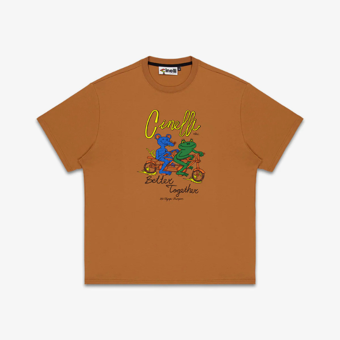 T-SHIRT MELCHER OOSTERMAN BETTER TOGETHER BROWN :S