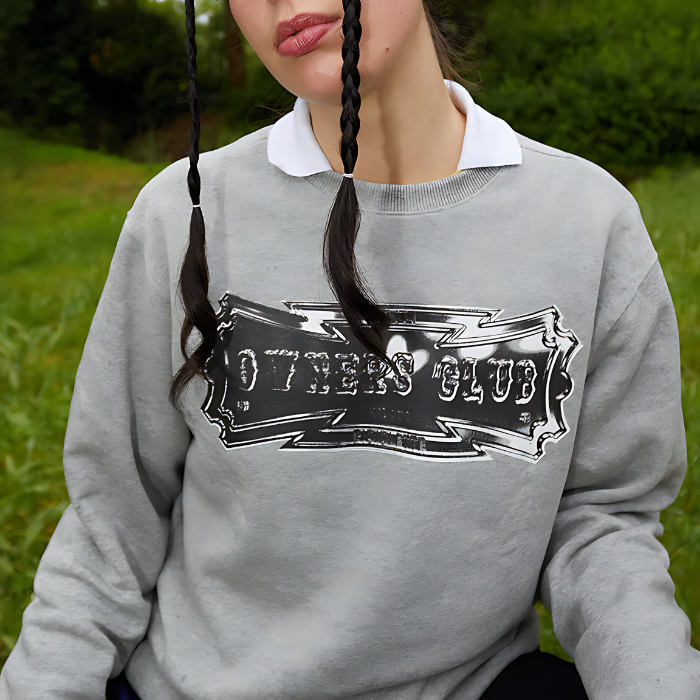 OWNERS CLUB CREWNECK SWEATSHIRT GREY
