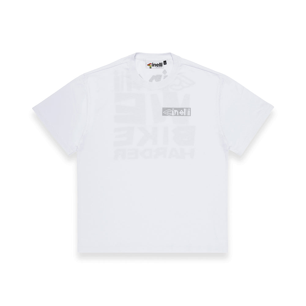 WE BIKE HARDER 2023 T-SHIRT WHITE