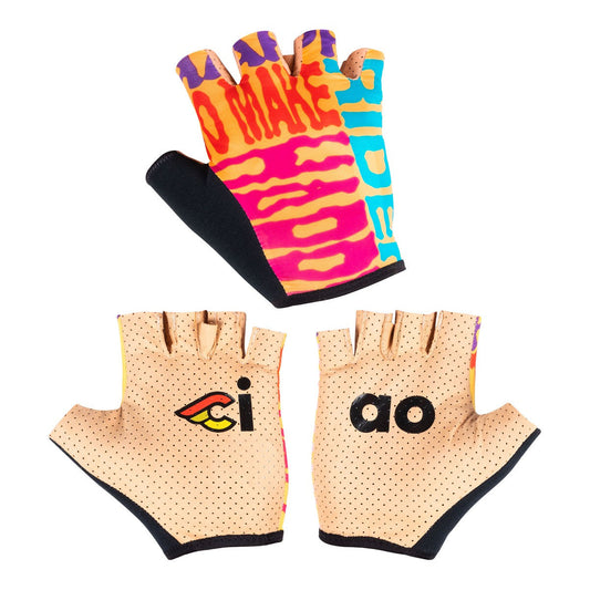 SUPERCORSA SHORT FINGER GLOVES HAPPY YELLOW