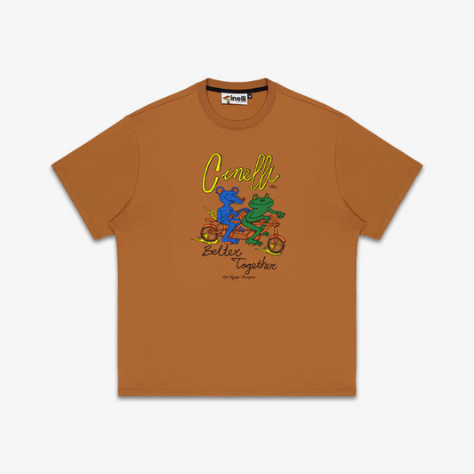 T-SHIRT MELCHER OOSTERMAN BETTER TOGETHER BROWN :S