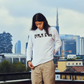 LONGSLEEVE ACID WHITE T-SHIRT